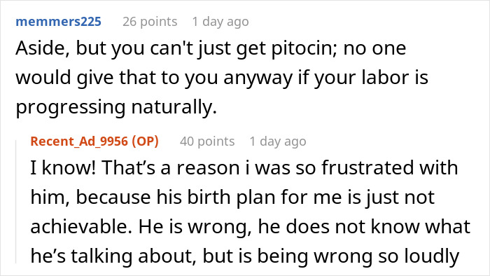 Man Gets Mad When Wife Says Only She’s Behind The Choices On Their Baby’s Birth, As It’s Her Body