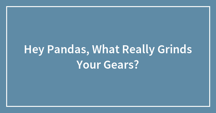 Hey Pandas, What Really Grinds Your Gears? (Closed)