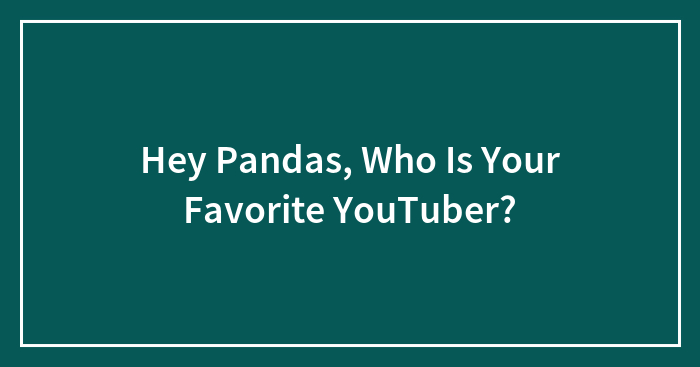 Hey Pandas, Who Is Your Favorite YouTuber? (Closed)