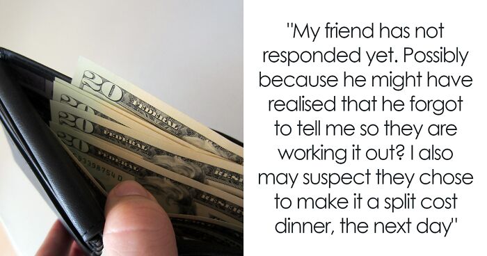 Person Has To Pay $17 For A Dinner Party They Assumed Was Free, Gets Mad And Vents Online