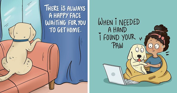 This Artist Makes Wholesome Comics That Showcase The Unique Bond Between Owners And Their Pets, And Here's 50 Of Them