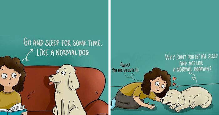 50 Wholesome Comics That Explore The Unique Bond Between Humans And Their Furry Companions By This Artist