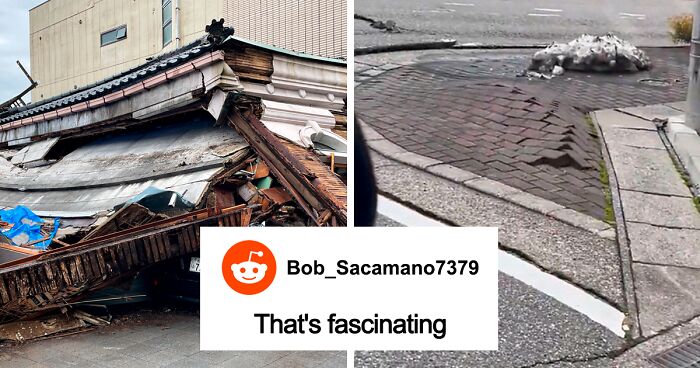 Japanese Hospital Worker Shares Video Of Street “Liquefaction” During 7.5-Magnitude Earthquake