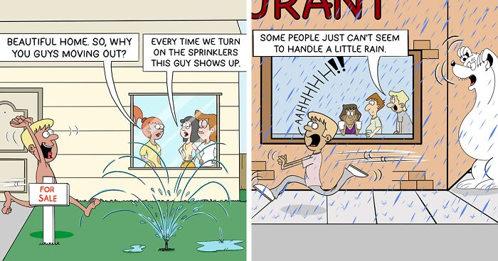 I Created 20 Cartoons Featuring Absurd Situations And Silly Humor