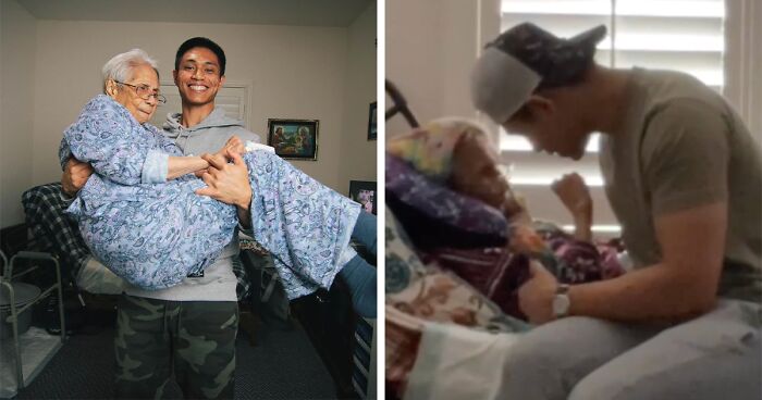 Instead Of Parties And Traveling, This Young Man Chose To Become His Grandma’s Full-Time Caretaker