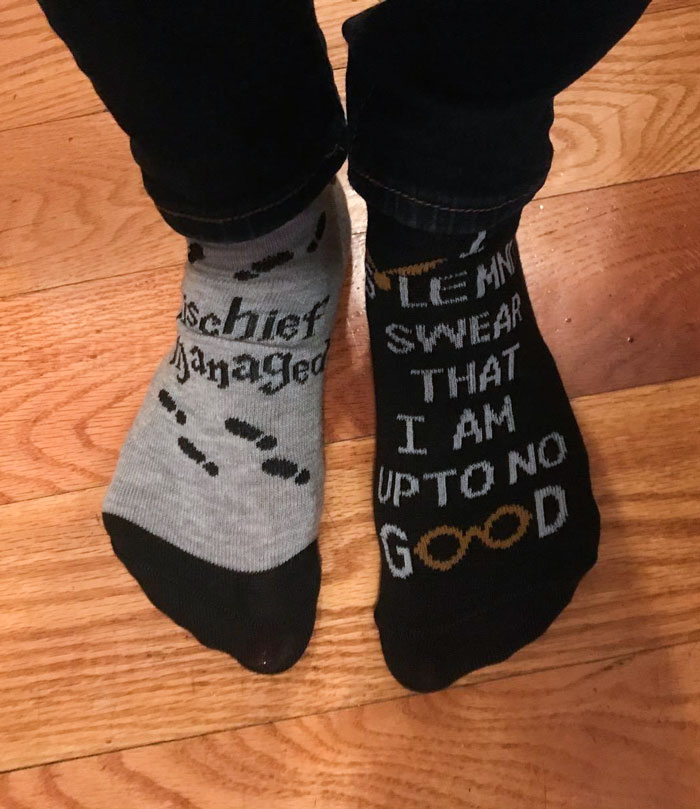 Magical Harry Potter Socks for Crazy Socks Day