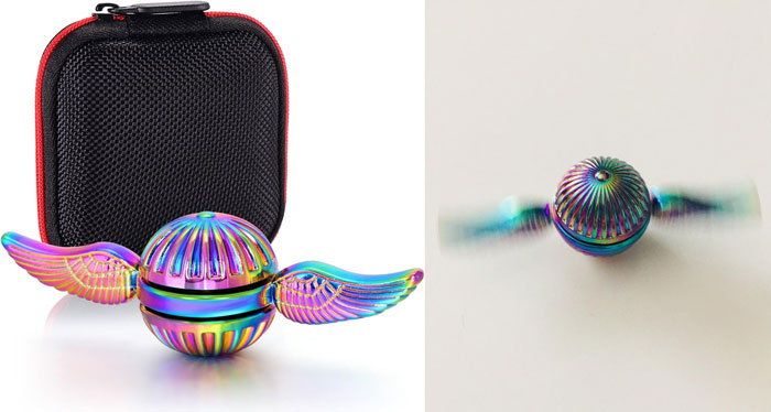 Meet The Golden Snitch Spinner: Your Quirky, Iridescent Companion Against Anxiety And Boredom - Always A Spin Away!
