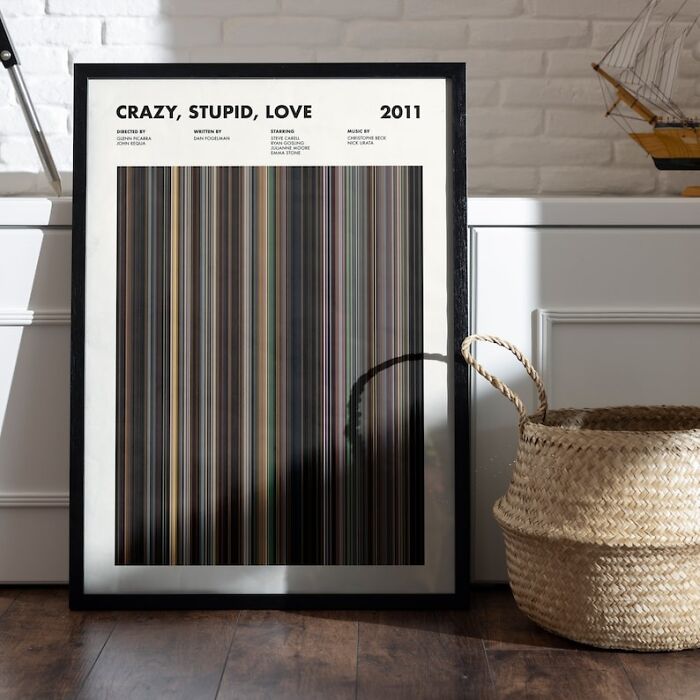 Crazy About 'Crazy Stupid Love'? Let The Love And Laughter Infuse Your Wall Decor - It's A Barcode That Scans For Charmingly Chaotic Romance Every Time.