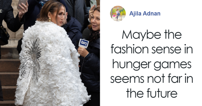 “Looks Like A Costume”: JLo’s Paris Fashion Show Look Wows Fans, But Not All Are Impressed