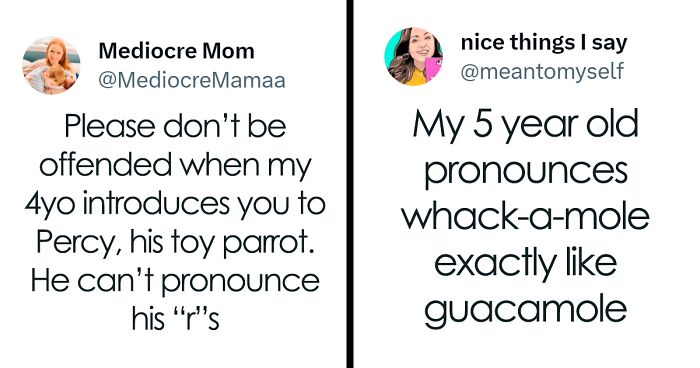 76 Of The Most Hilarious Ways Toddlers Mispronounce Words, As Listed In This X Thread