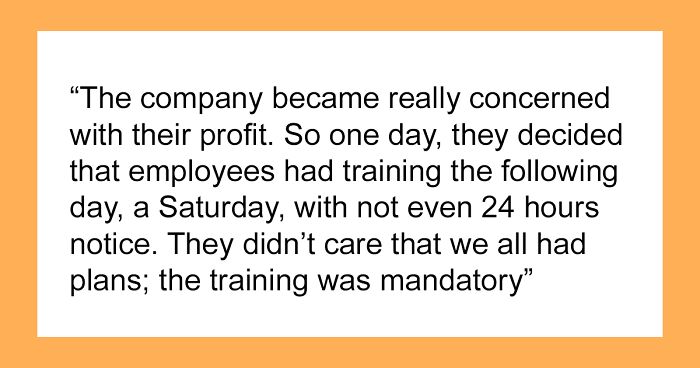 Employees Make A Perfect Plan To Show Bosses Why Last-Minute Mandatory Training Is A Bad Idea