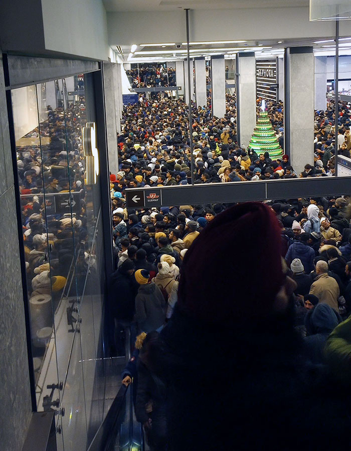 Union Station Jammed Packed After The New Year's Fireworks