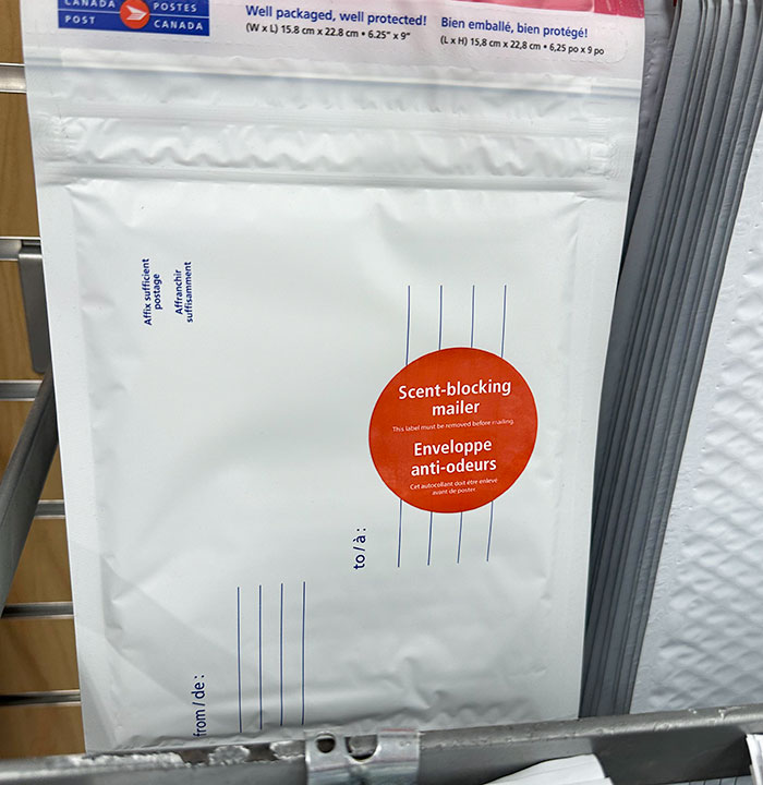 Canada Post Sends Scent Blocking Envelopes