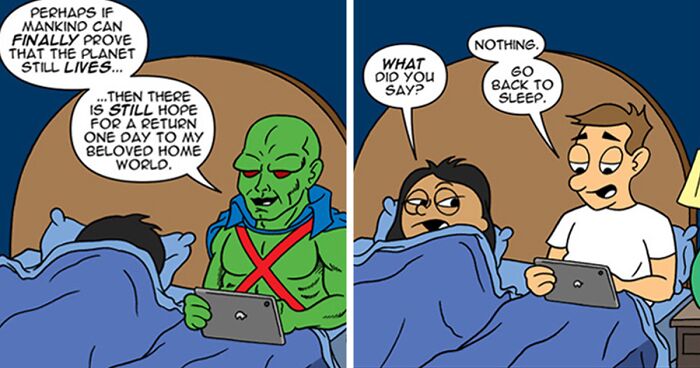 I Created 28 Comics About Comic Book Collectors, Marriage And Nerd Pop Culture