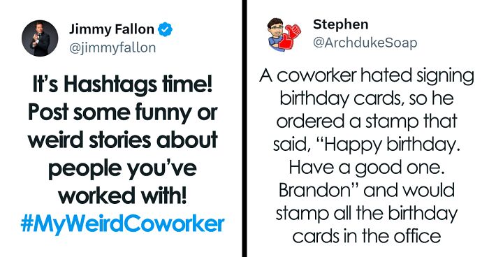 People Are Sharing Their Weirdest Coworker Quirks In Response To Jimmy Fallon