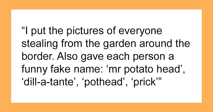 Person Puts Garden Thieves On A Hilarious “Wall Of Shame”, They Don’t Find It Funny