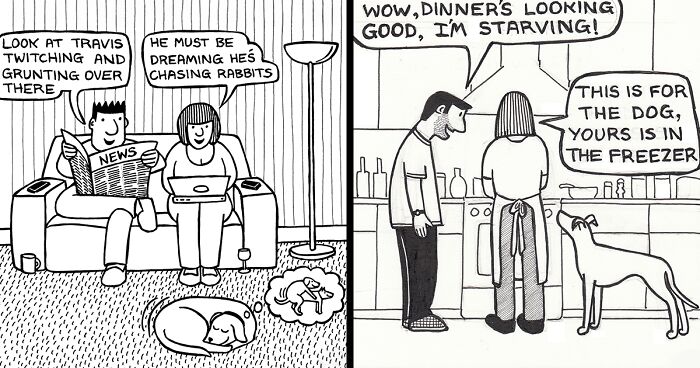 Artist Creates Comics To Illustrate The Funny Reality Of Being A Dog Owner (76 Pics)