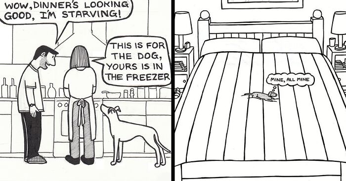 76 Comics That Show What Living With Dogs Is Really Like, By Rupert Fawcett