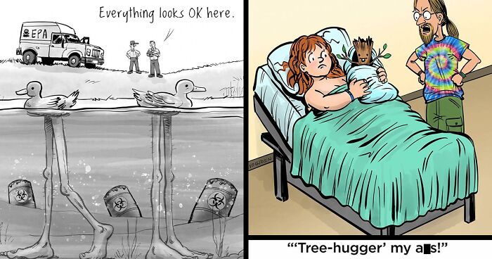 70 Humorous One-Panel Comics By This Artist