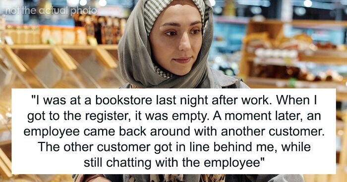 Woman In A Bookstore Keeps Telling Her Life Story To Everyone, Customer Tells Her To Back Off