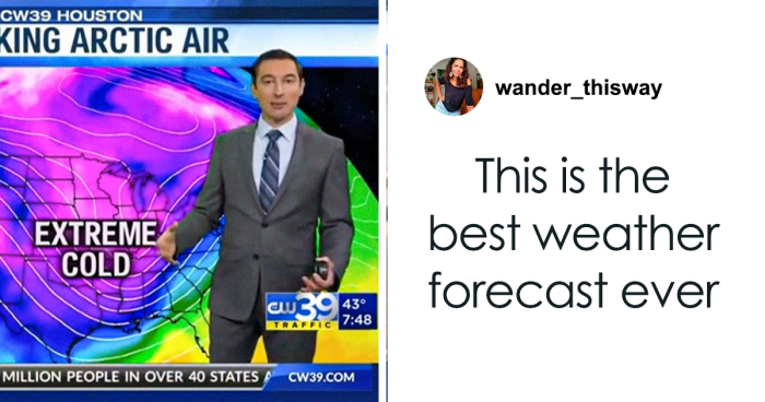 Weatherman Gains An Online Following With Challenges To Include Song Lyrics In His Forecasts