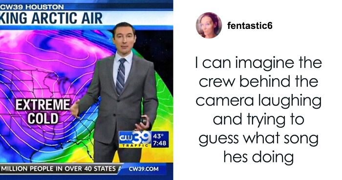 “How Do You Not Get Fired For This?” TikTok Amazed By Weatherman’s Musical References On Live TV