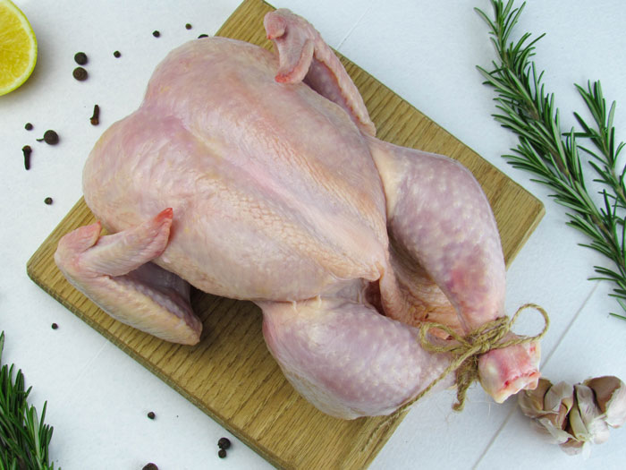 chicken on the cutting board