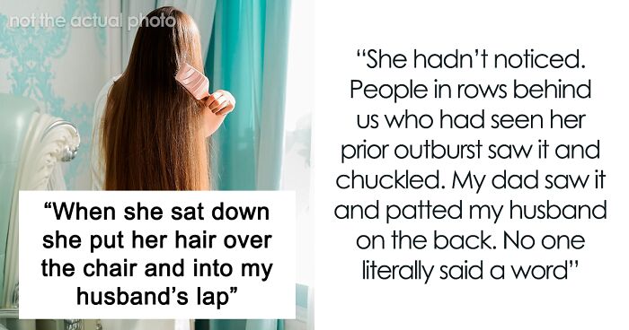 Woman Refuses To Move Long Hair Off Of Man’s Lap, Regrets It When It Ends Up In Knots