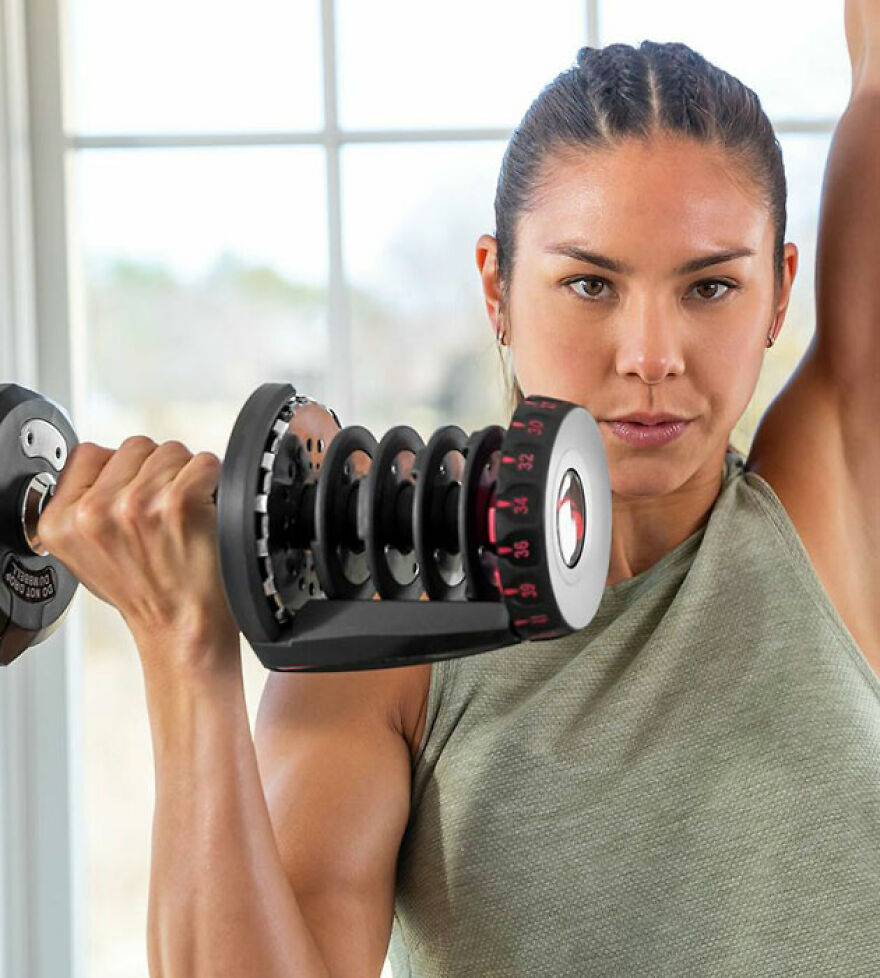 The Bowflex Selecttech Adjustable Dumbbell For Personalized Strength Training