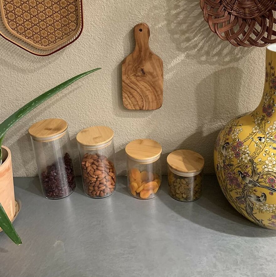 A Splash Of Style, A Pinch Of Organization, And A Whole Lot Of Glass Kitchen Canisters 