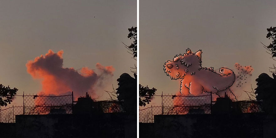 This Artist Continues To Create Drawings Inspired By Cloud Shapes (New Pics)