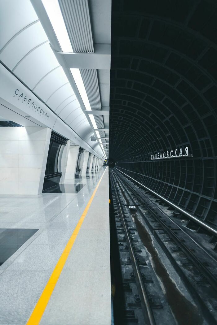 The New Moscow Metro Station Made In Futuristic Style (Savelovskaya)