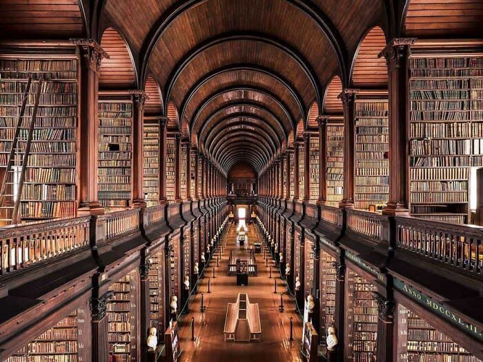 The Trinity College Library In Dublin