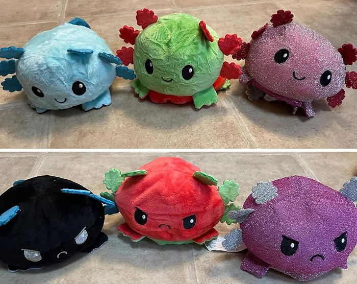 Dive Into Cuteness With TeeTurtle - The Original Reversible Axolotl Plushie: A Double-Sided Delight!