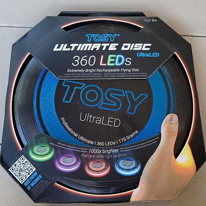 Elevate Your Disc Game With TOSY Flying Disc - Featuring 16 Million Color RGB Or LEDs For Extreme Brightness!