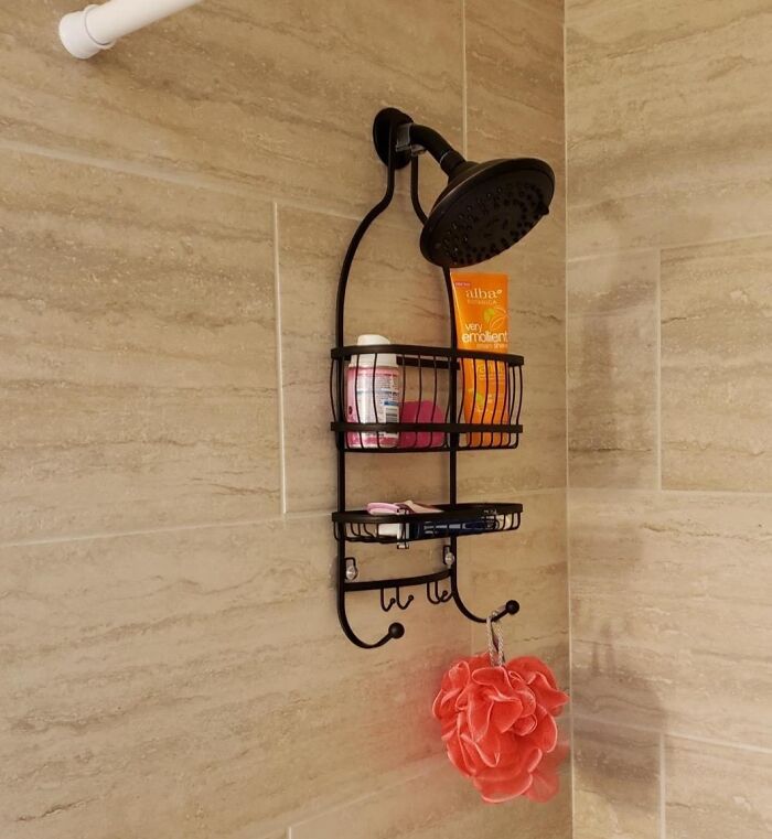 Drip Dry In Style With The Lyra Hanging Shower Organizer For Easy Reach