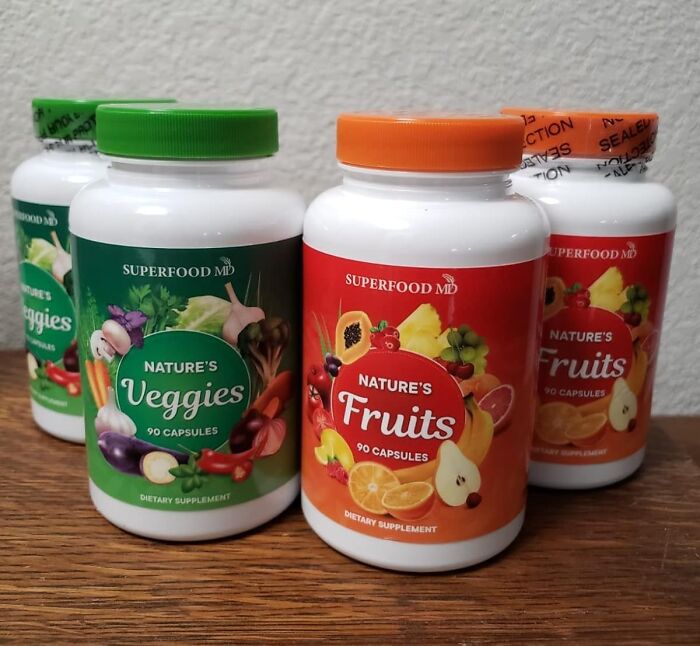 Boost Your Nutrition With Fruits And Veggies Supplement: 90 Capsules Of Fruit And 90 Capsules Of Veggies For Enhanced Wellness And Vitality!