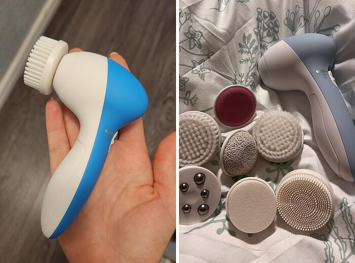 Elevate Your Skincare Routine With The Facial Cleansing Brush Face Scrubber: Experience Deep And Gentle Cleansing