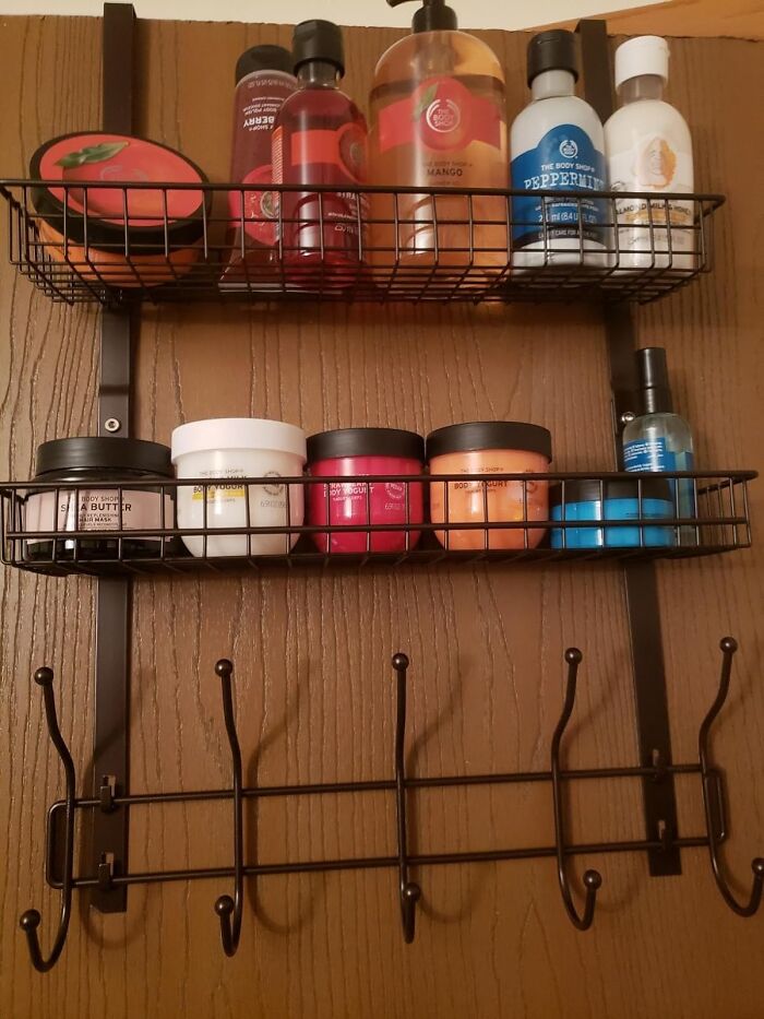 Hooked On Organization: Max Out Space With The Door 5 Hook Shelf!