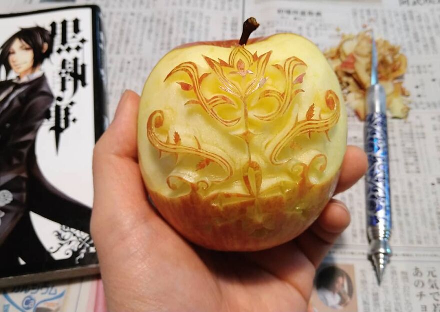 Gaku Carving, A Food Carving Artist, Changes Vegetables And Fruits Into Surprising Artworks (New Pics)