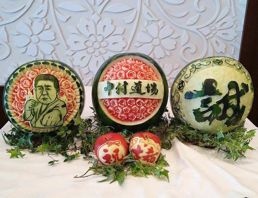 Gaku Carving, A Food Carving Artist, Changes Vegetables And Fruits Into Surprising Artworks (New Pics)