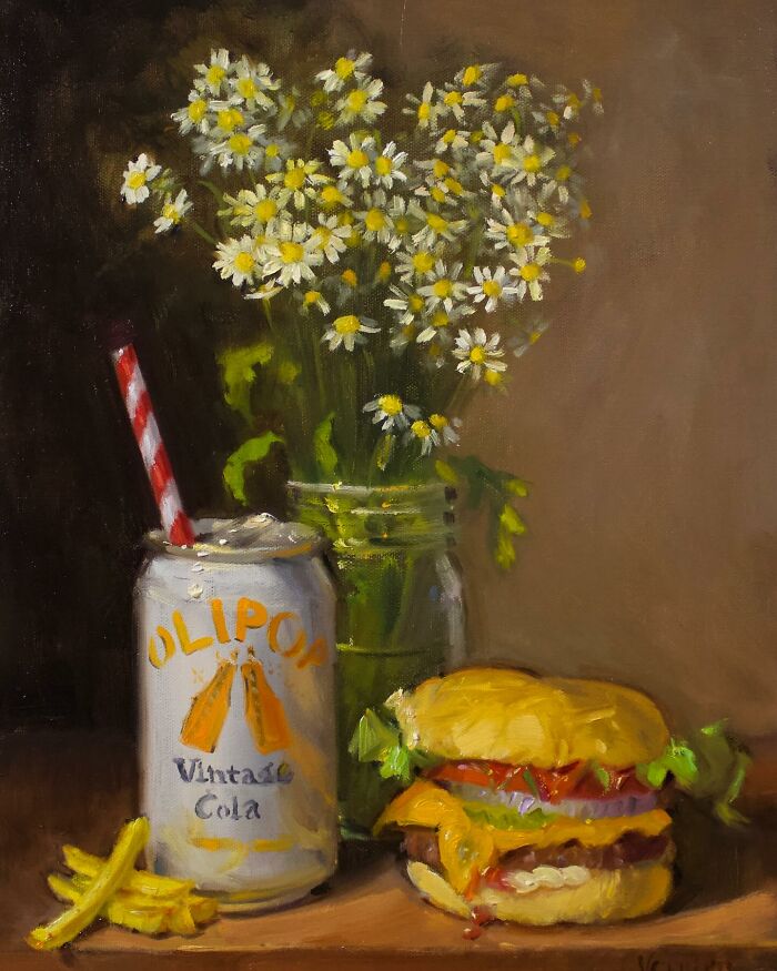 Meet Noah Verrier's Hyperrealistic Oil Paintings Of Food