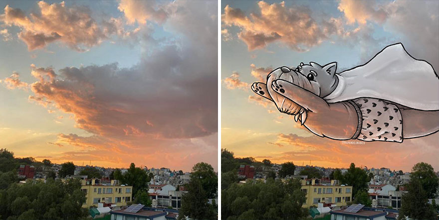 This Artist Continues To Create Drawings Inspired By Cloud Shapes (New Pics)