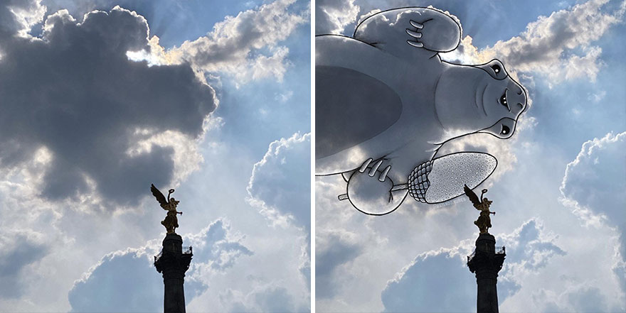 This Artist Continues To Create Drawings Inspired By Cloud Shapes (New Pics)