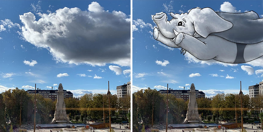 This Artist Continues To Create Drawings Inspired By Cloud Shapes (New Pics)