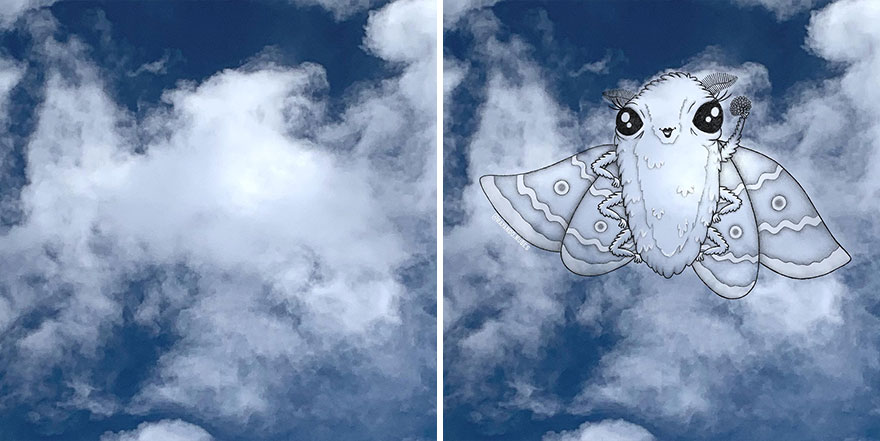 This Artist Continues To Create Drawings Inspired By Cloud Shapes (New Pics)