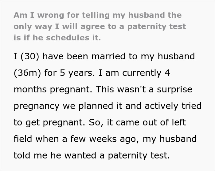 Woman Says She Will Get A Paternity Test If Her Husband Schedules It He Keeps Delaying Bored