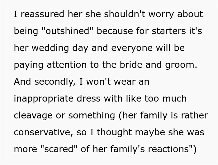 Bride Feels Insecure Around Thin SIL, Buys Her A Dress To Wear But She Refuses To Come At All