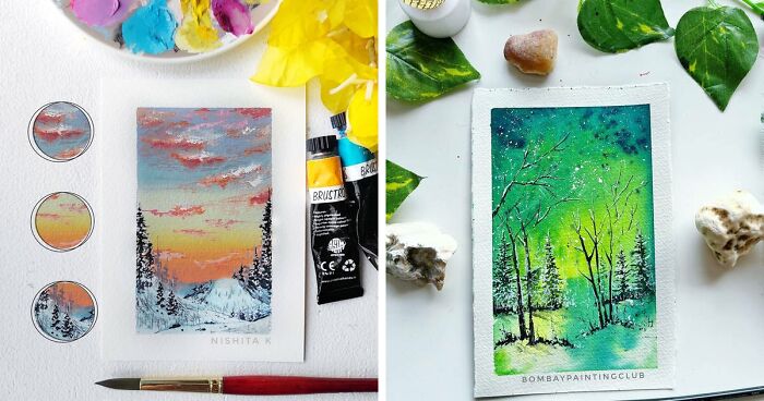 Using Gouache, Watercolor, And Acrylics This Artist Creates Stunning Landscape Paintings (72 Pics)