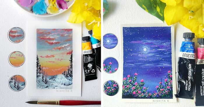 Using Gouache, Watercolor, And Acrylics This Artist Creates Stunning Landscape Paintings, And Here Are 72 Of The Best Ones